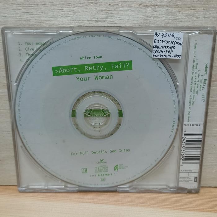 CD White Town Your Woman - Abort, Retry, Fail?