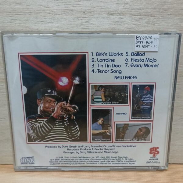 CD dizzy gillespie - new faces