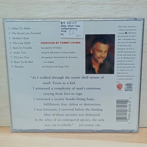 CD joe sample - ashes to ashes