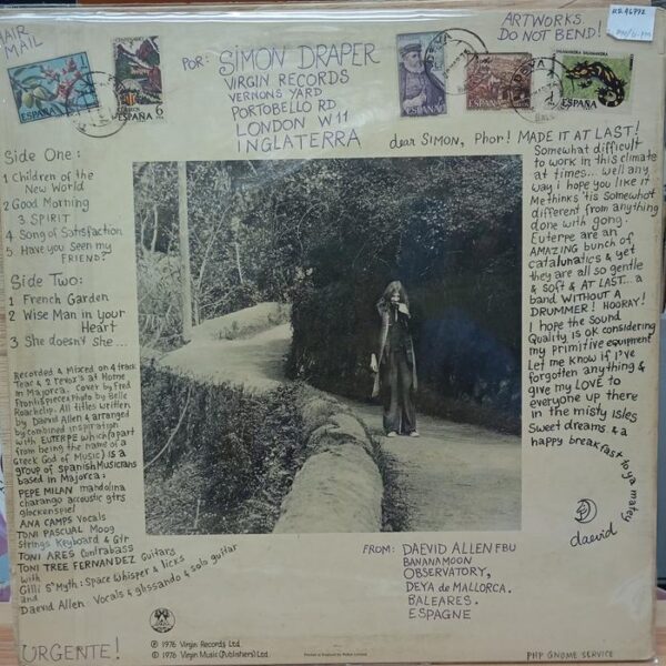 Vinyl Daevid Allen & Euterpe - Good Morning
