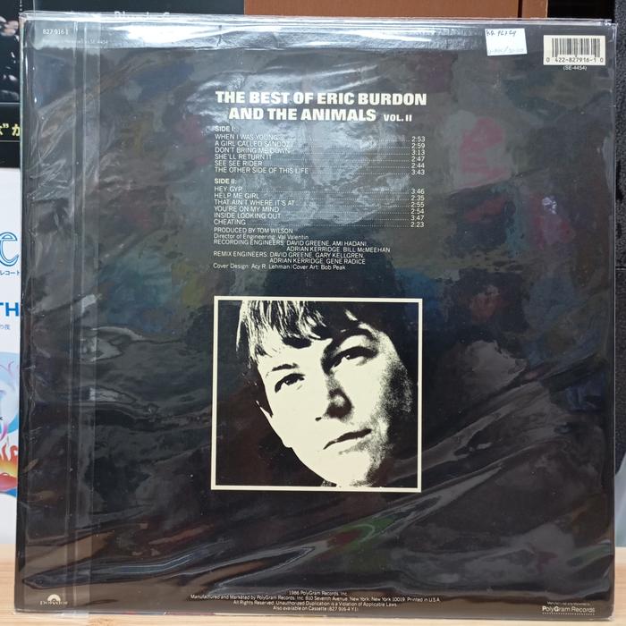 Vinyl The Best Burdon And The Animals Vol.II - Gambar 2